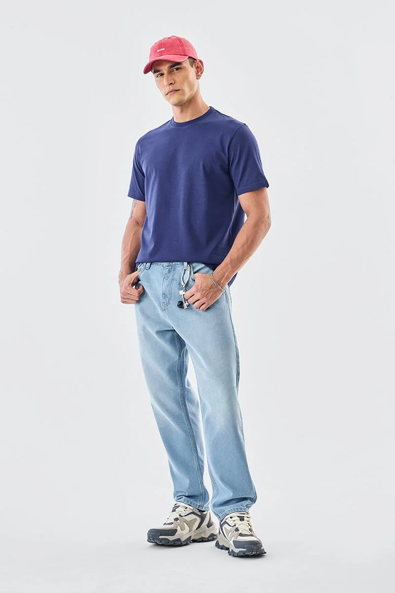 سنيتش تيشيرت قطن % بقصة عادية من كور لاب